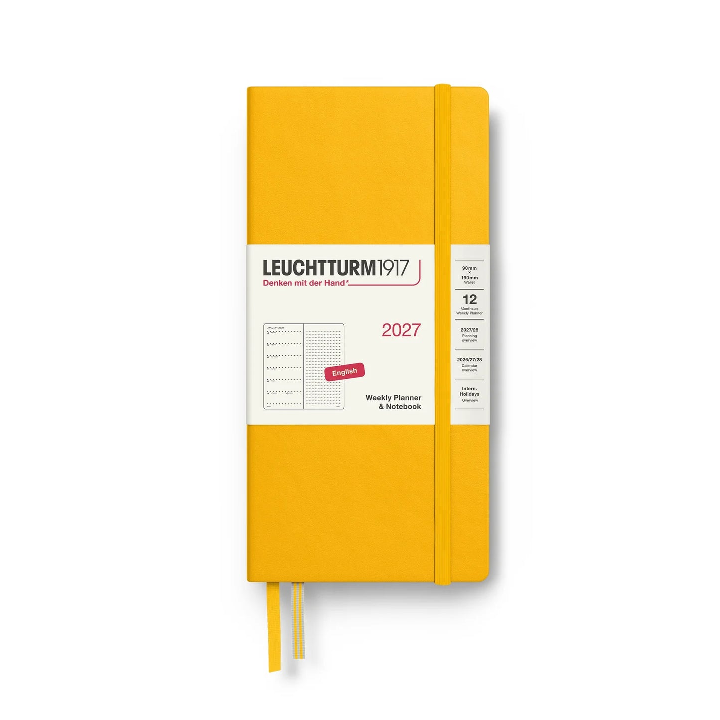 2027 Leuchtturm Wallet Hardcover Weekly Planner & Notebook