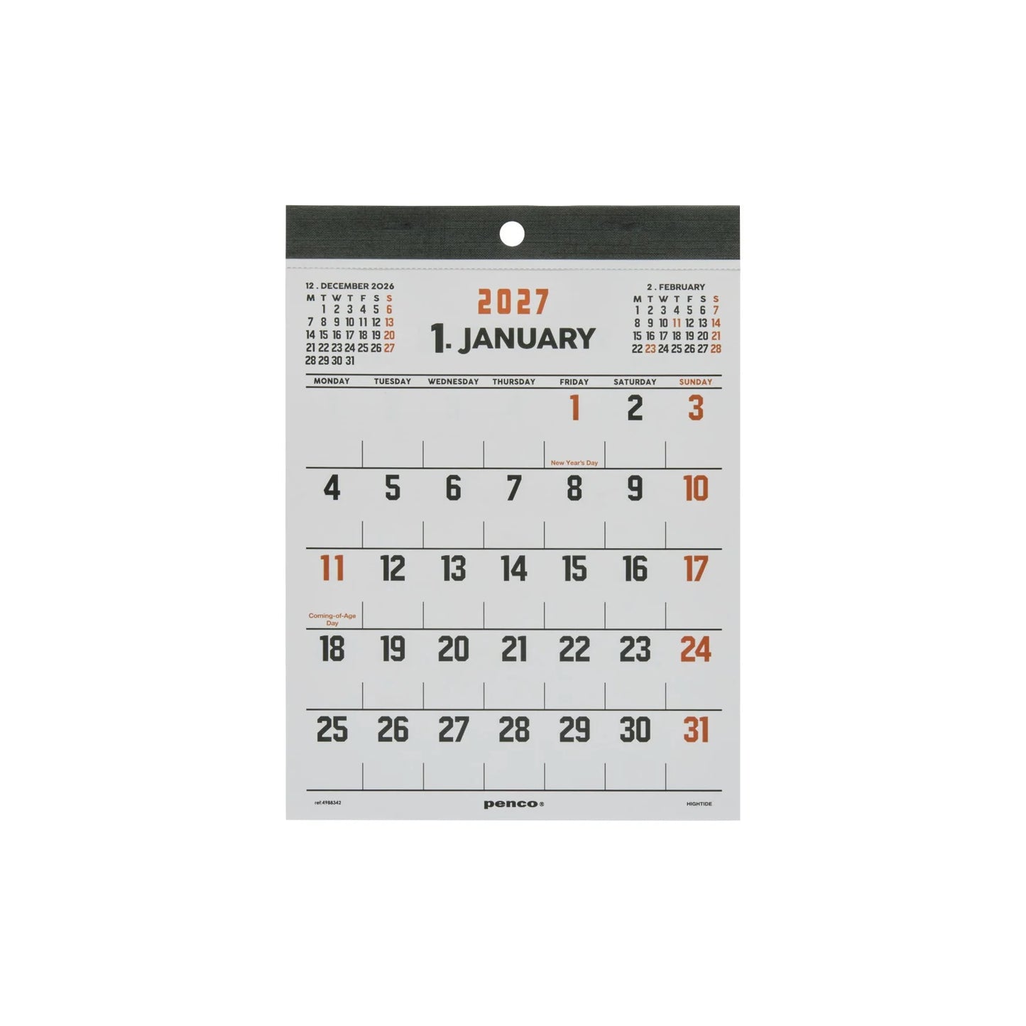 2027 Penco Wall Calendar