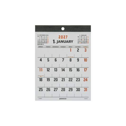 2027 Penco Wall Calendar