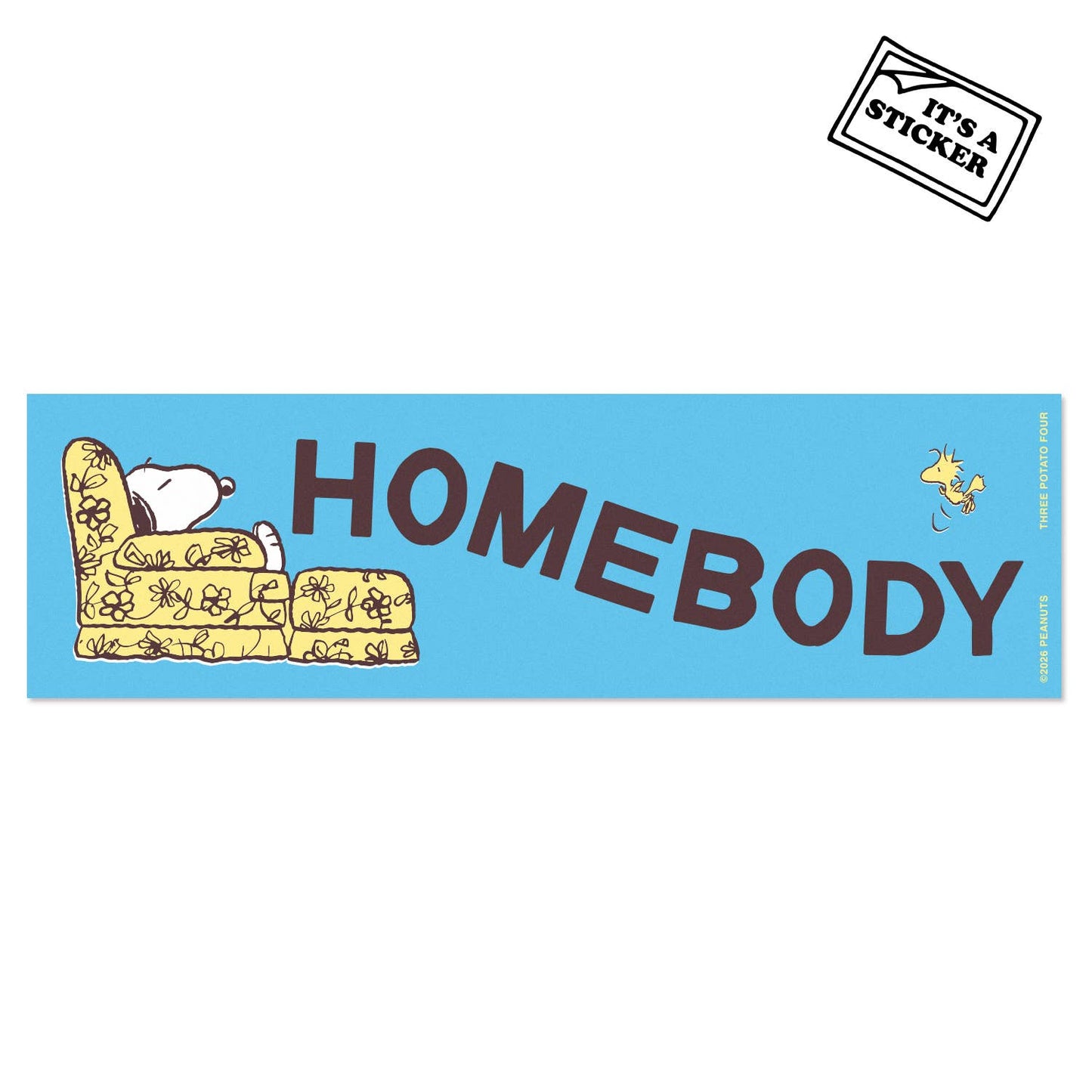 Snoopy Homebody Bumper Sticker