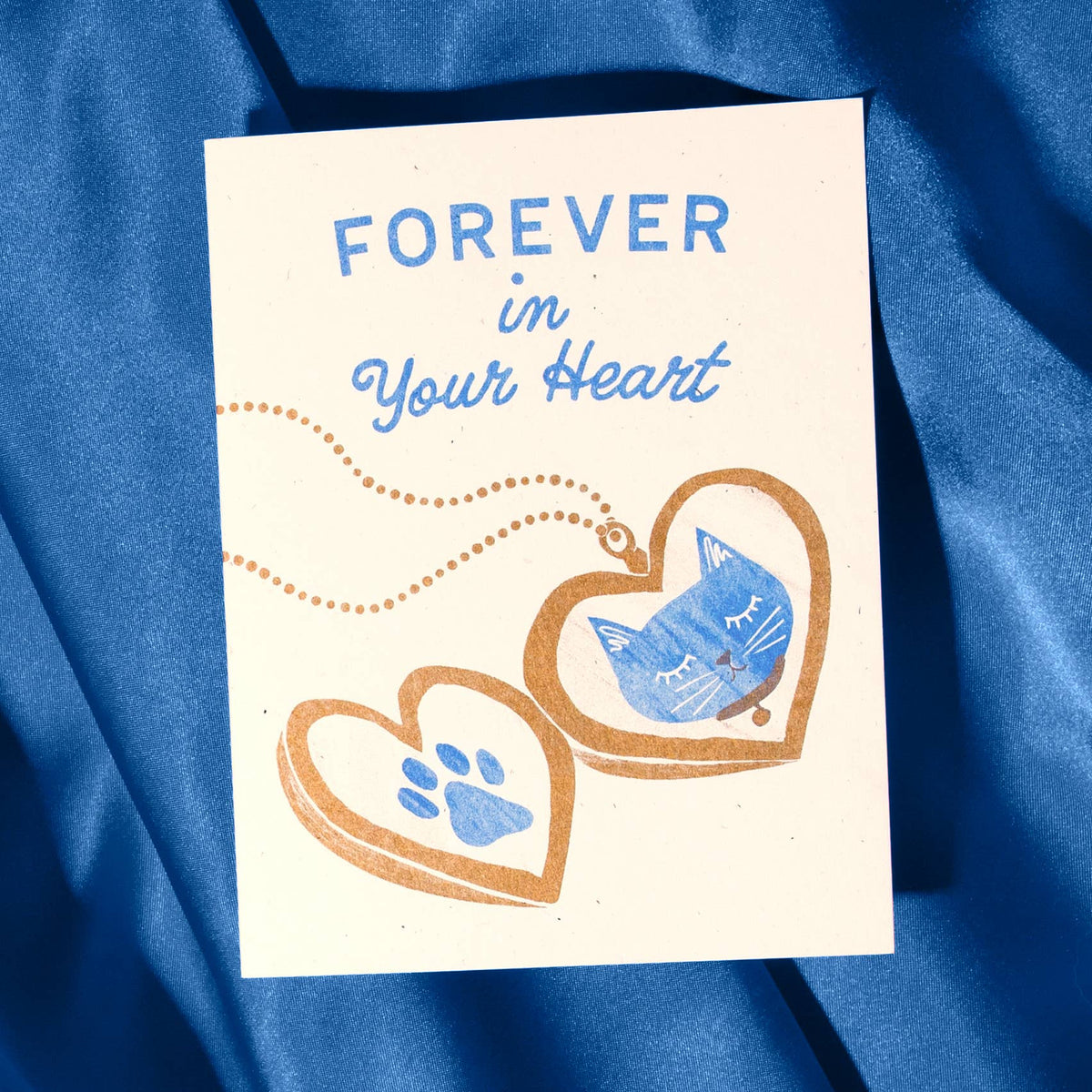 Forever In Your Heart Cat Card