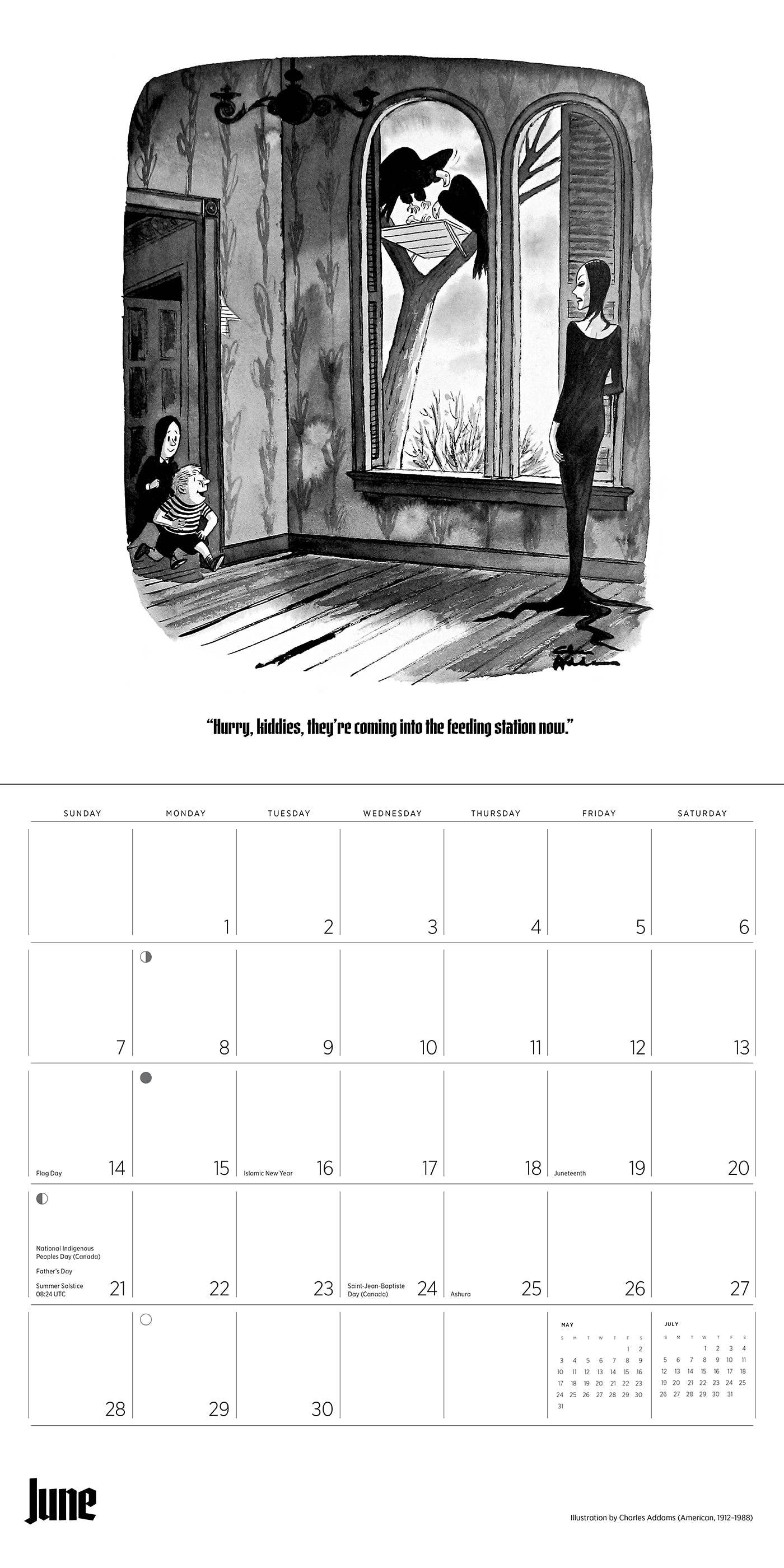 2026 The Addams Family Wall Calendar