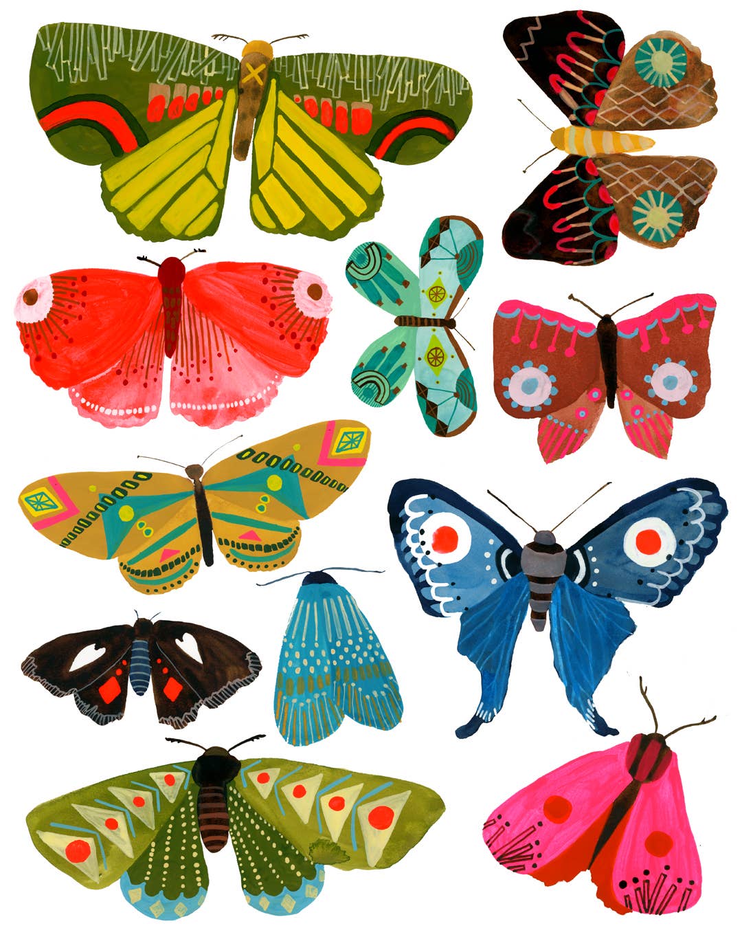 Moths Print