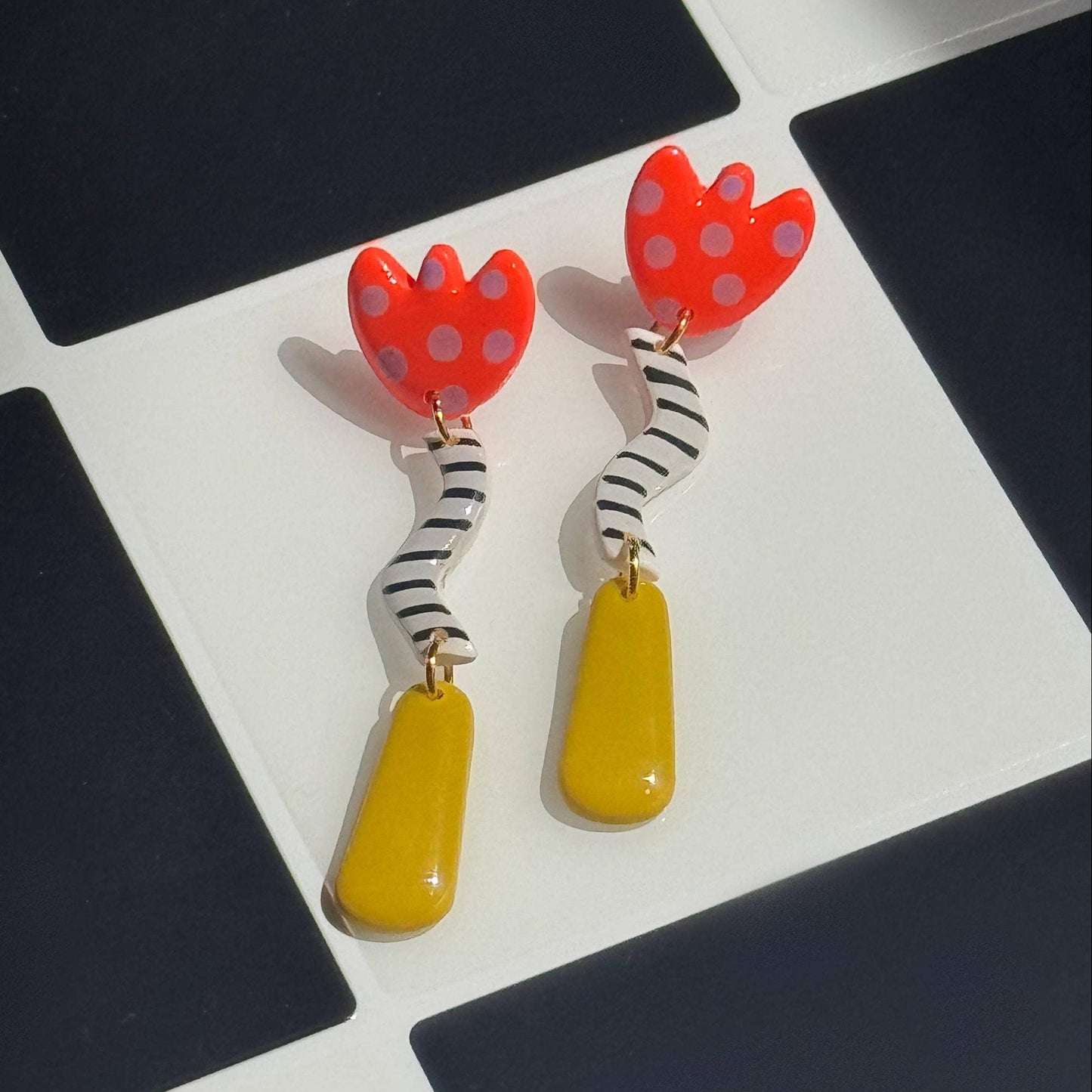 Tiger Tulip Earrings