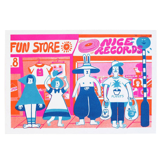 Happy Shoppers print