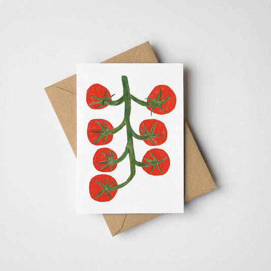 Vine Tomatoes Mini Greeting Card