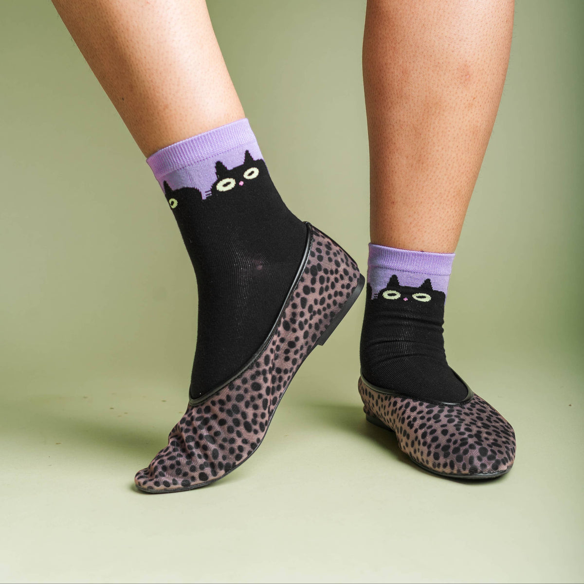 Halloween Black Cat Socks