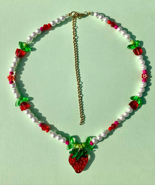 Baby Berry Beaded Necklace