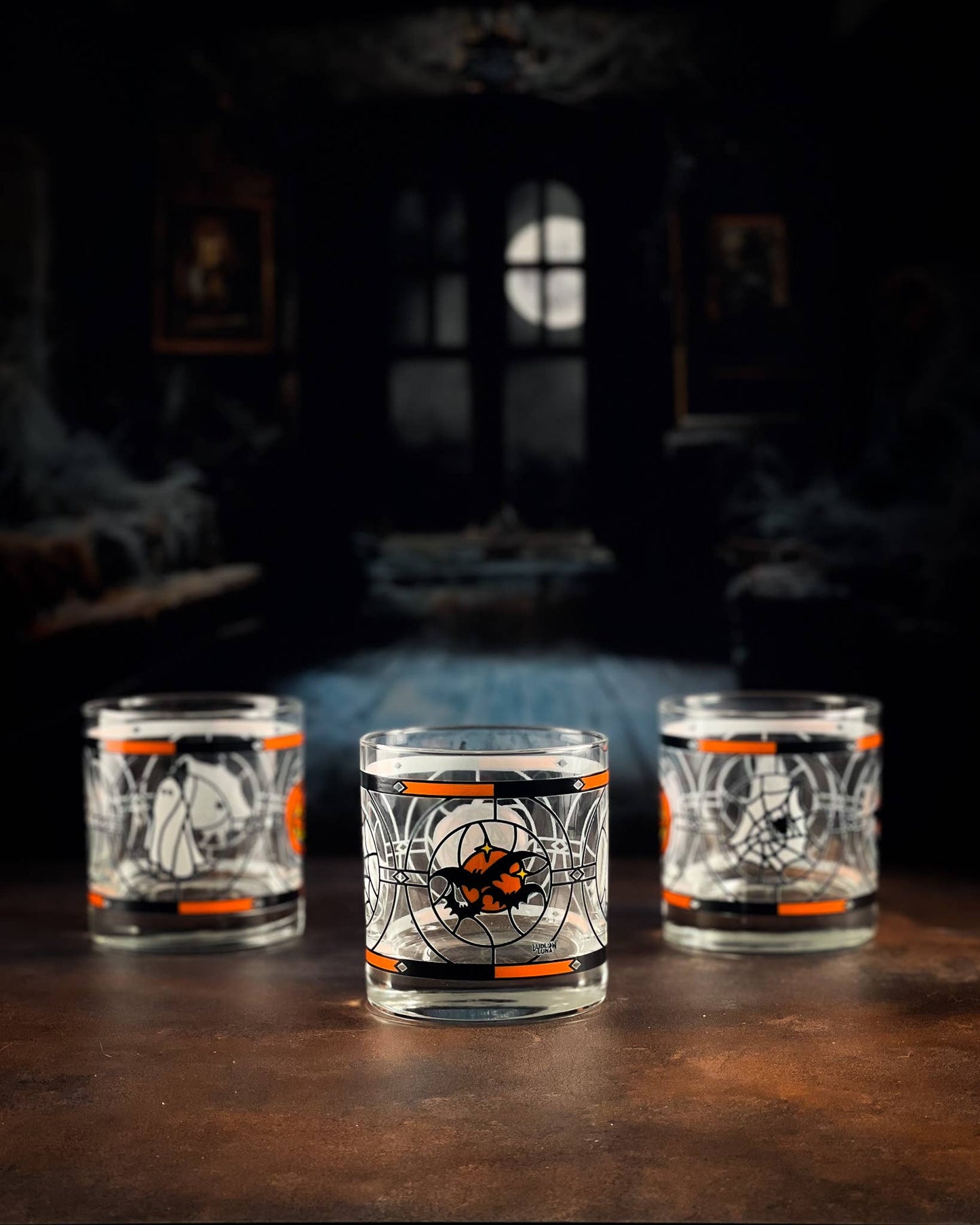 Halloween Rocks Glass