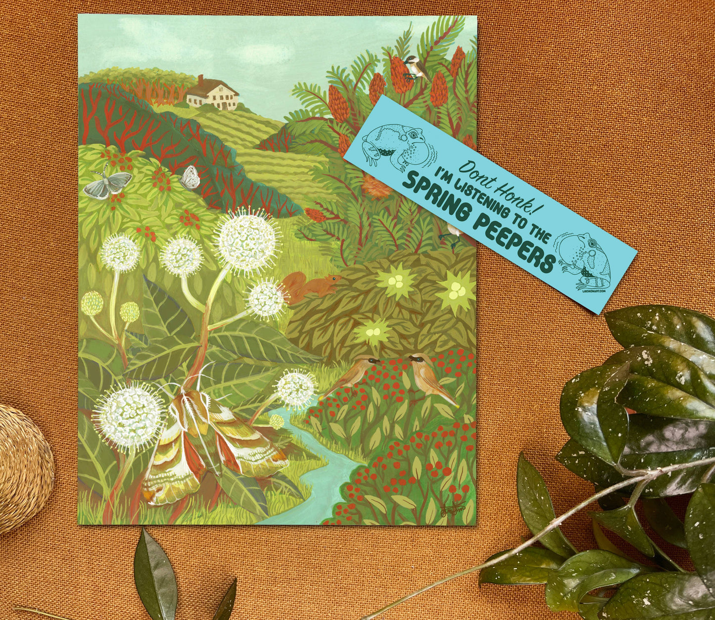 Shrub Scene Print