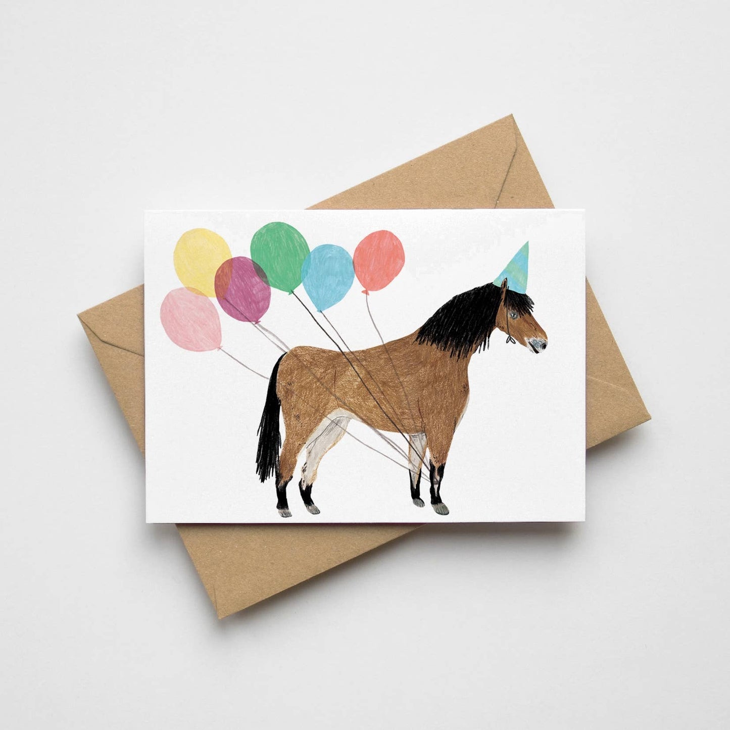 Brown Horse Birthday Card