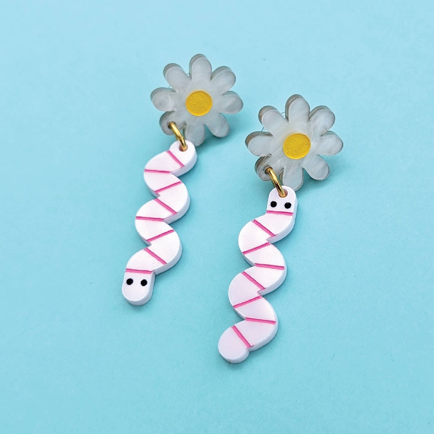 Garden Party Worm Earrings