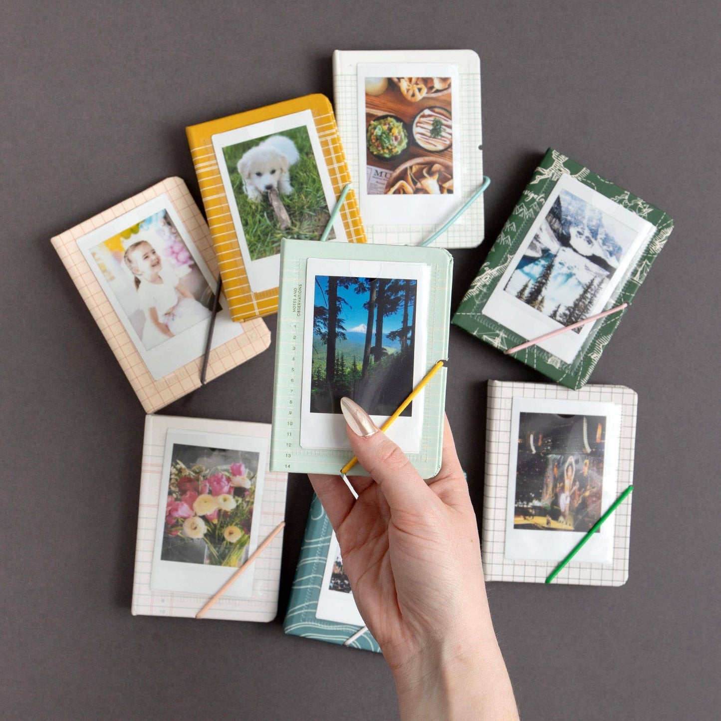Green Ledger Mini Photo Album