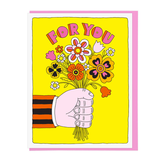 For You Flowers card
