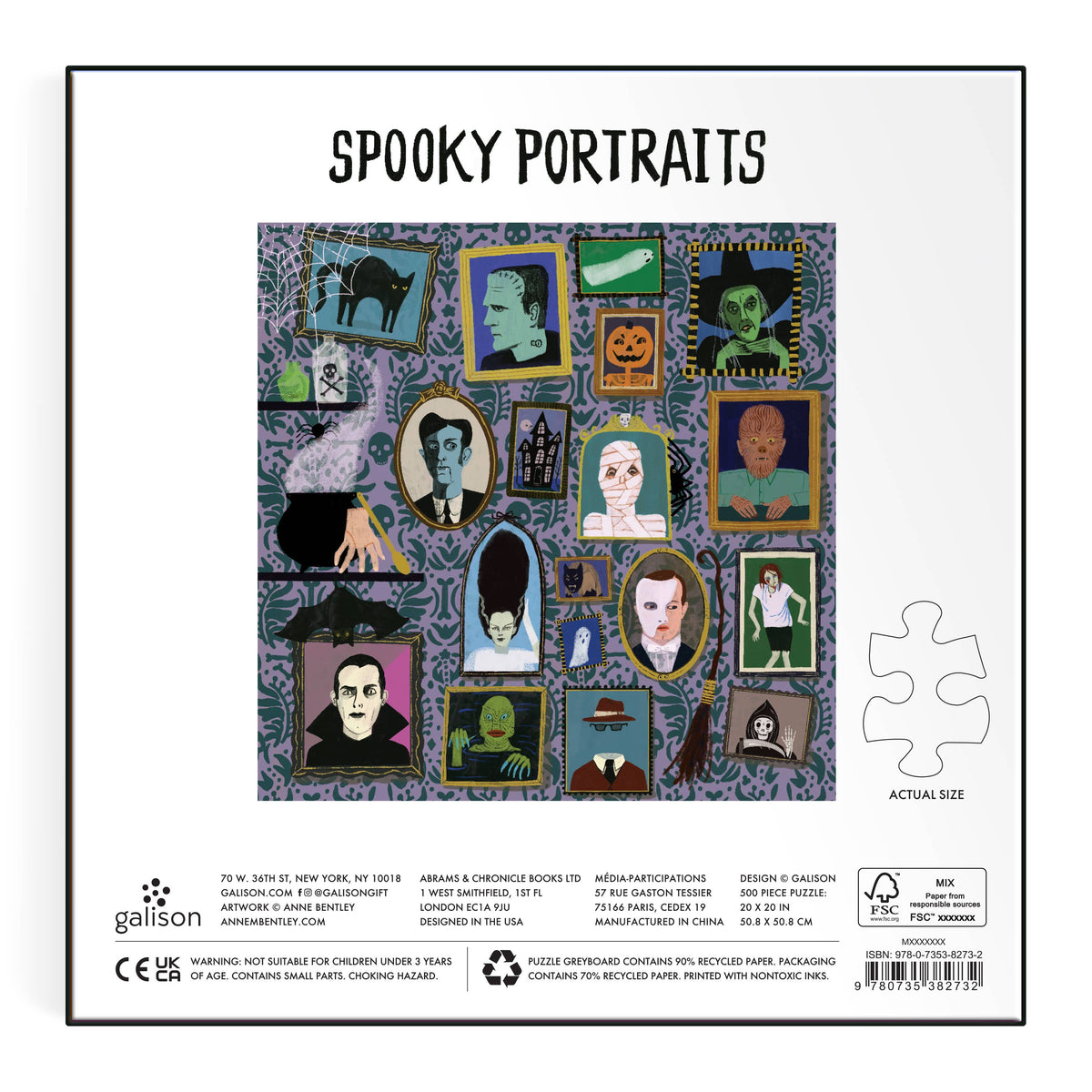 Spooky Portraits Foil Puzzle