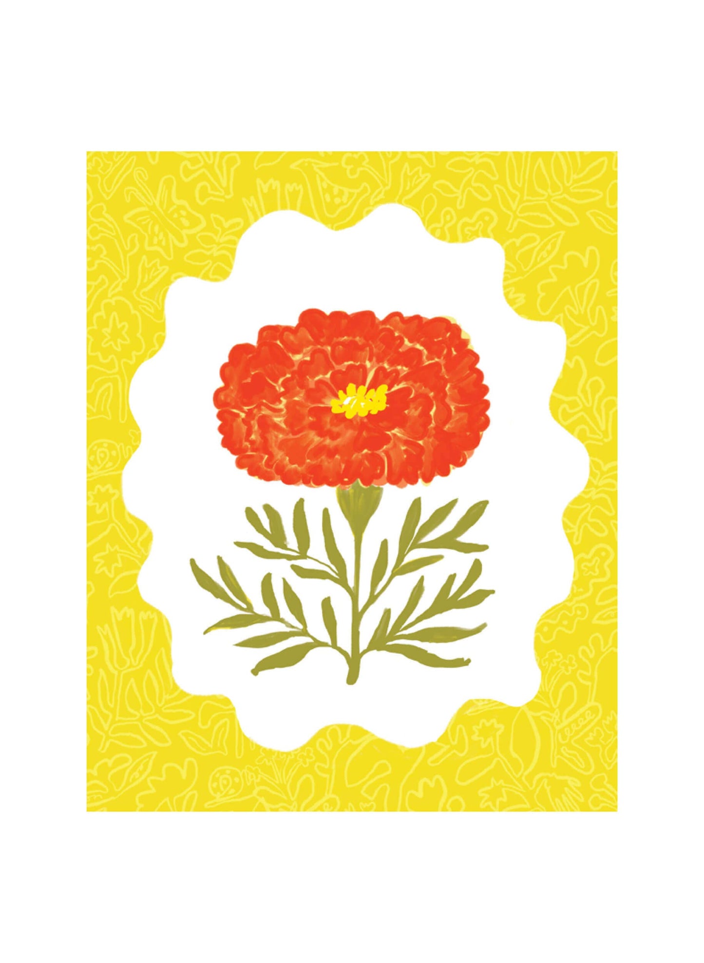Sunburst Marigold Print
