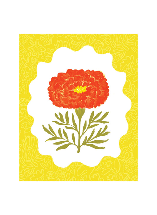 Sunburst Marigold print