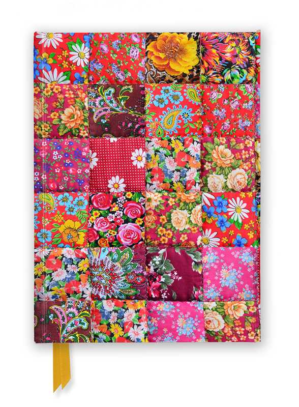 Floral Patchwork Quilt Foiled Journal