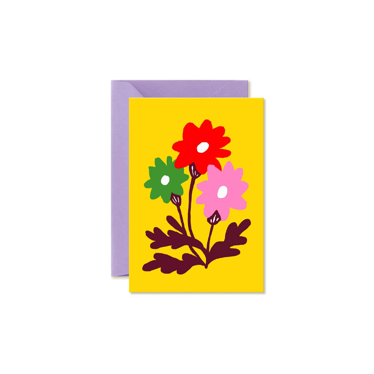 Garden Pop Floral mini card