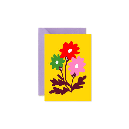Garden Pop Floral mini card