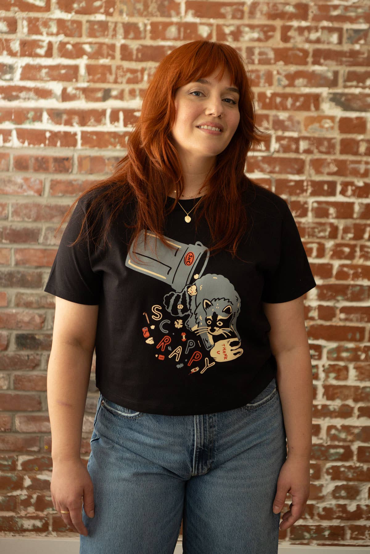 Scrappy Raccoon Boxy T-shirt