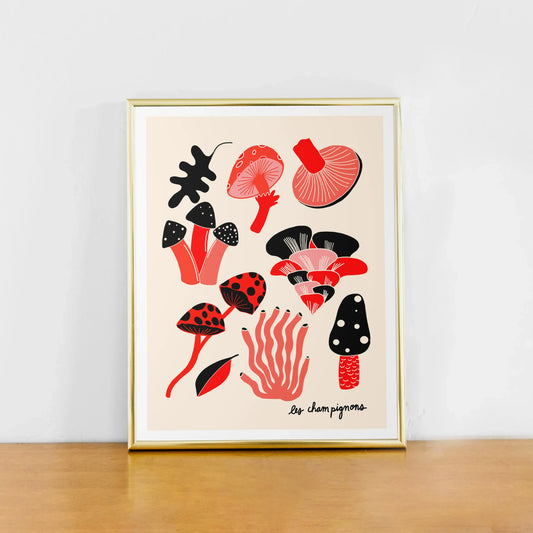 Mushrooms print