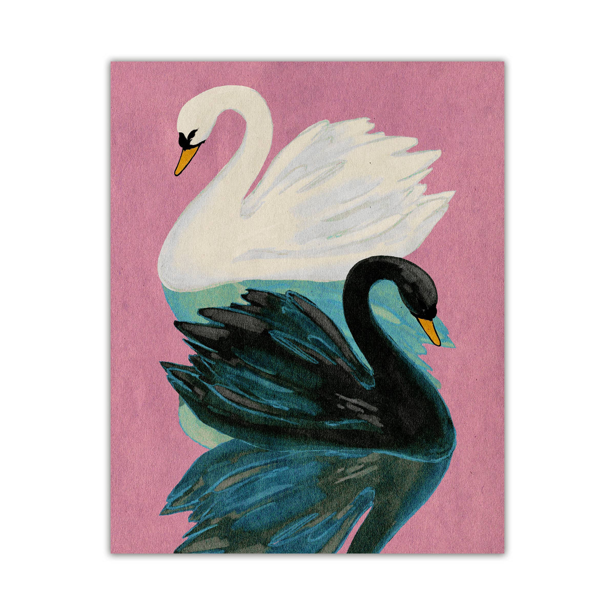 Two Swans Print