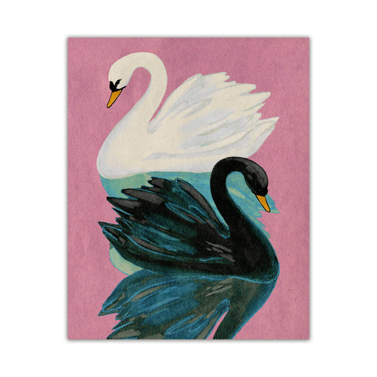 Two Swans Print