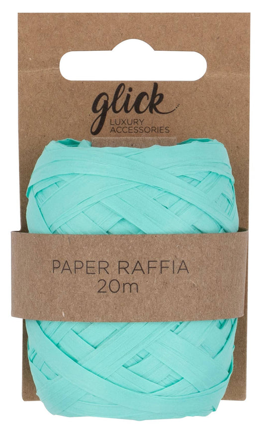 Teal Paper Raffia