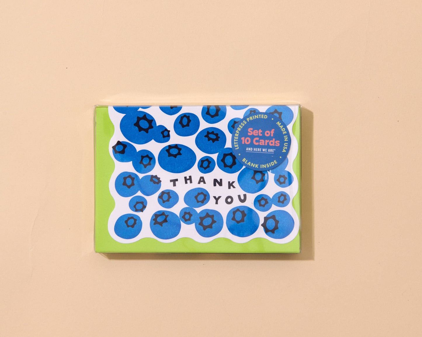 Blueberry Thank You Boxed Cards