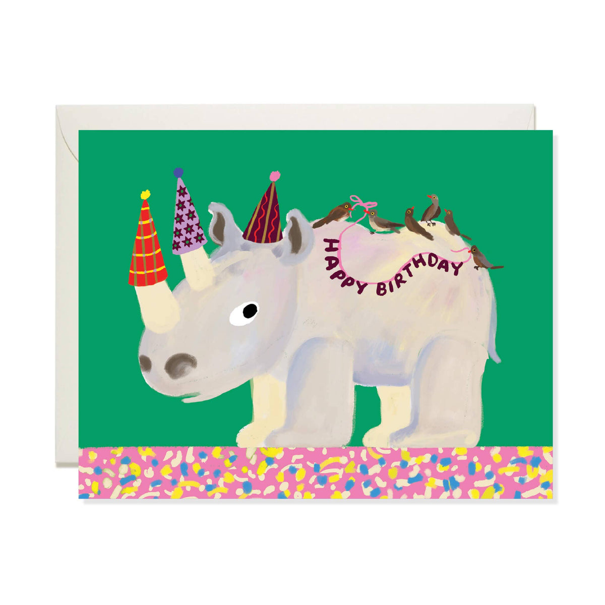 Rhino Birthday Card