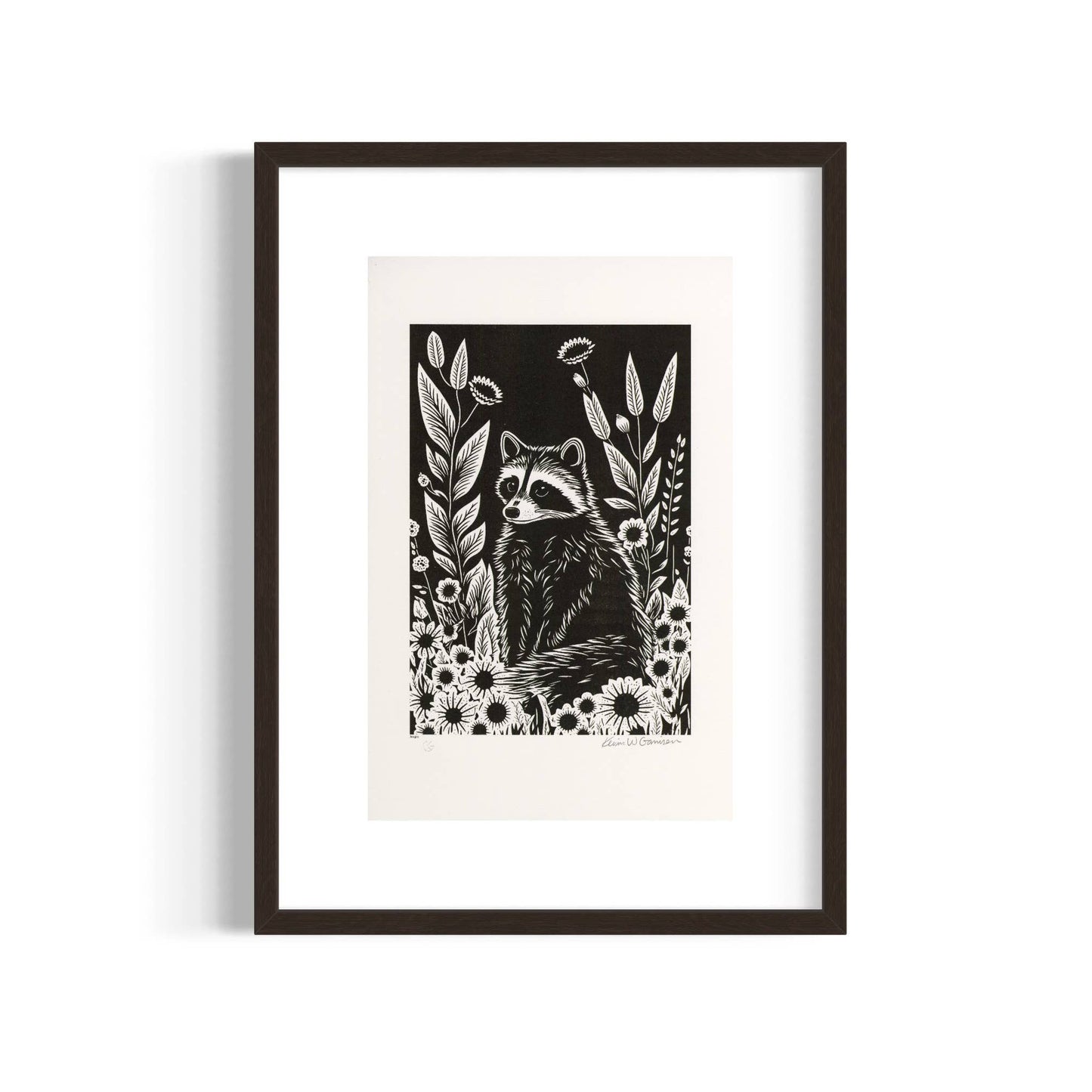 Wildlife Raccoon 11x17" print