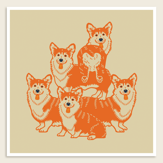 Corgis print