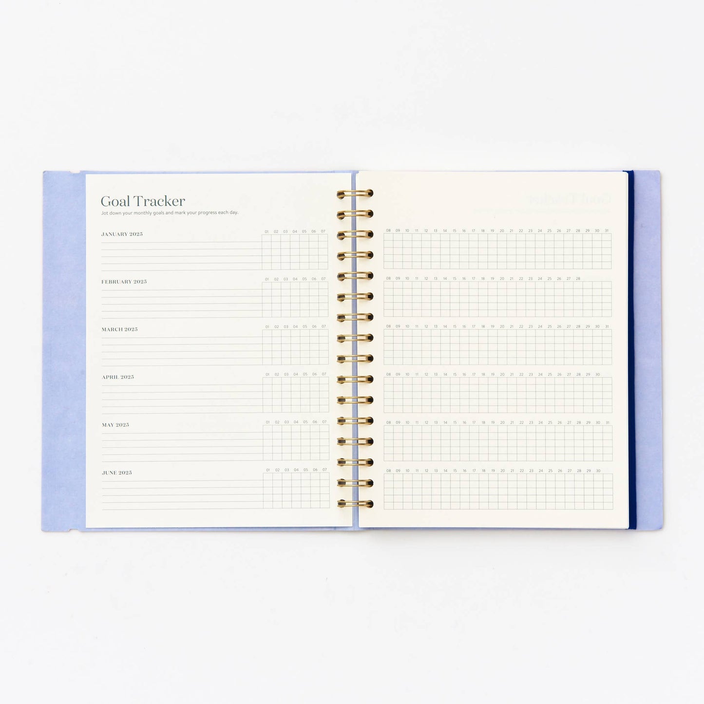 2025 Modernist Spiral Weekly Planner