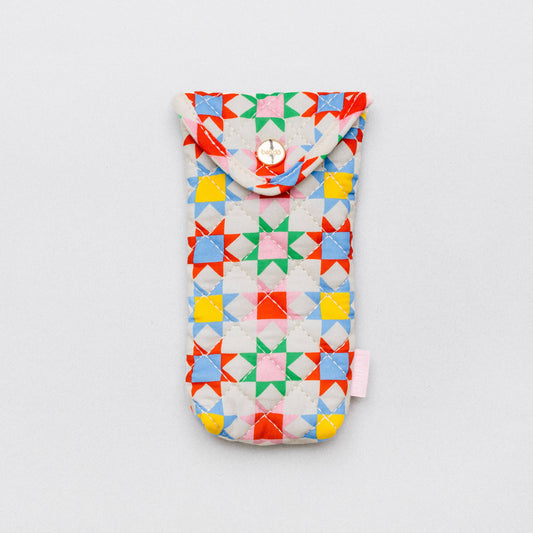 Quilted Blocks Glasses Case