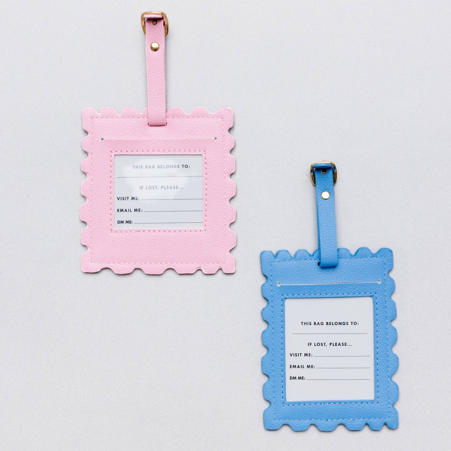 Stamps Novelty Luggage Tag Set