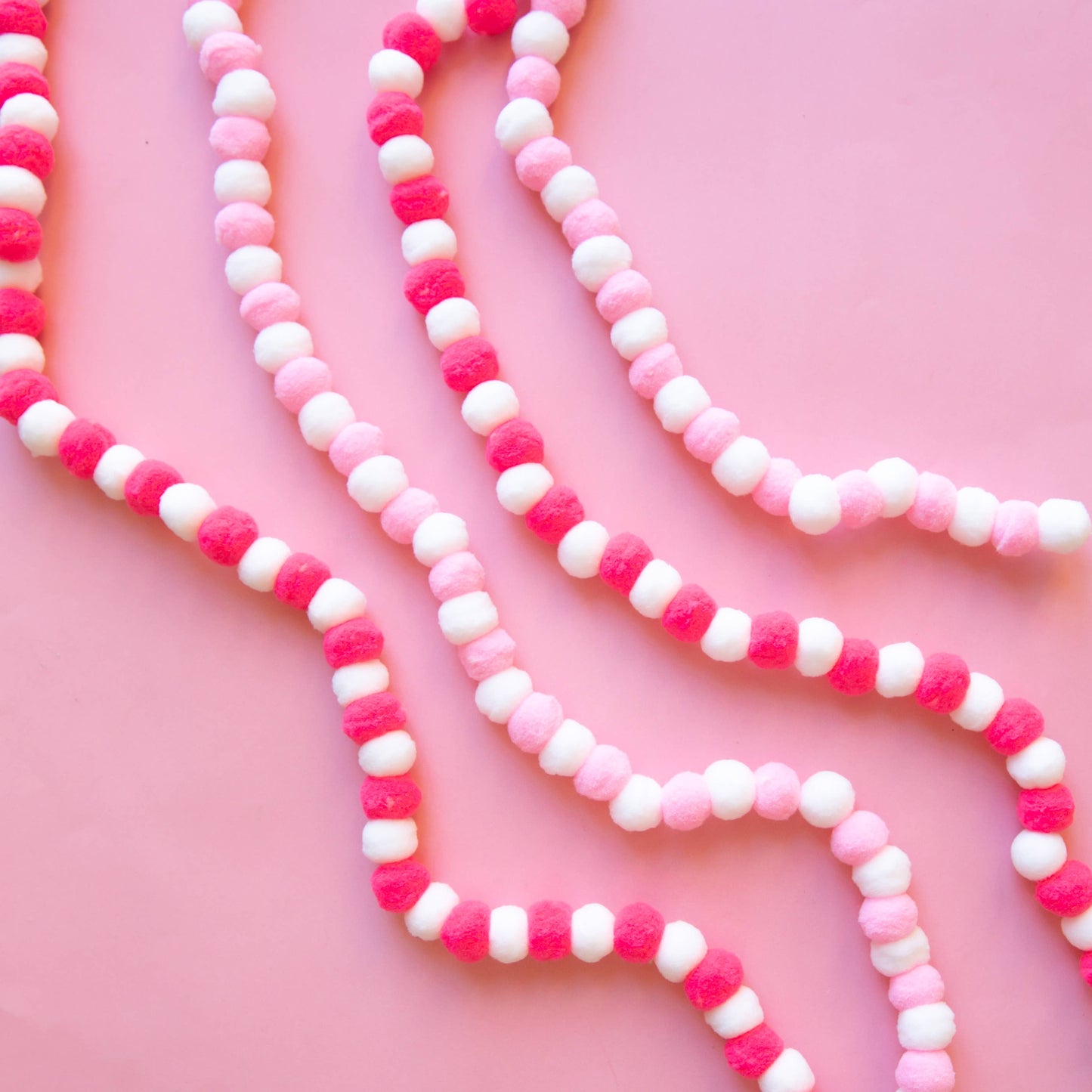 Hot Pink Pom Pom Garland