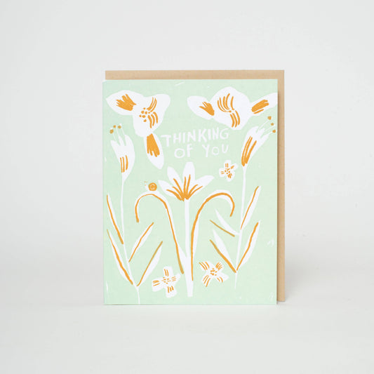 Thinking of You Lilies card