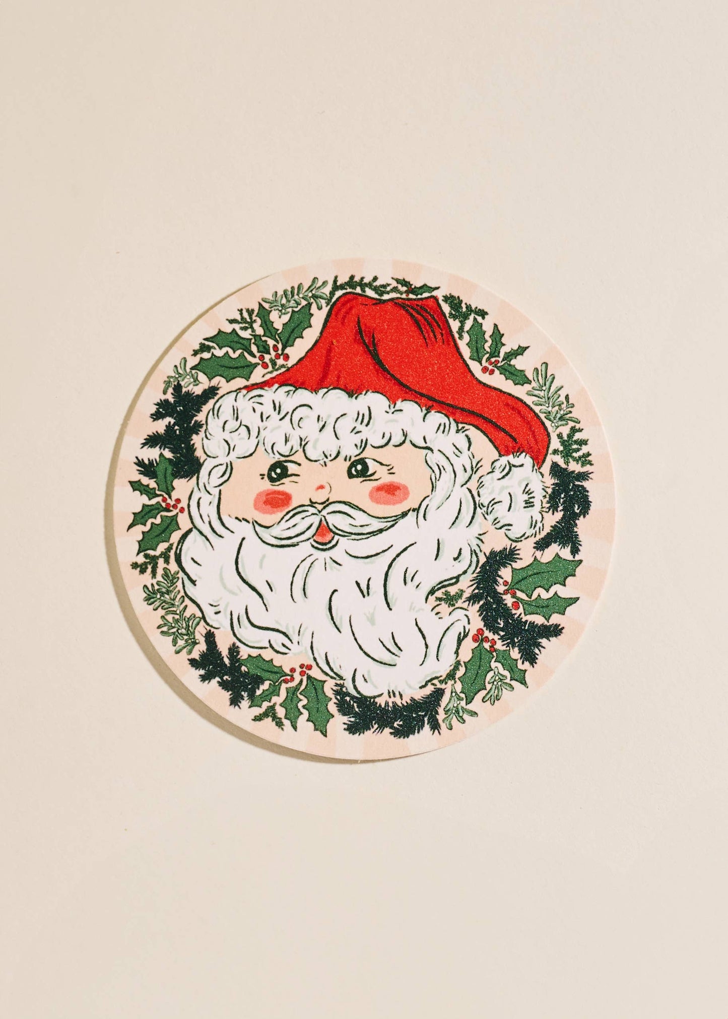 Jolly Santa Coasters Set