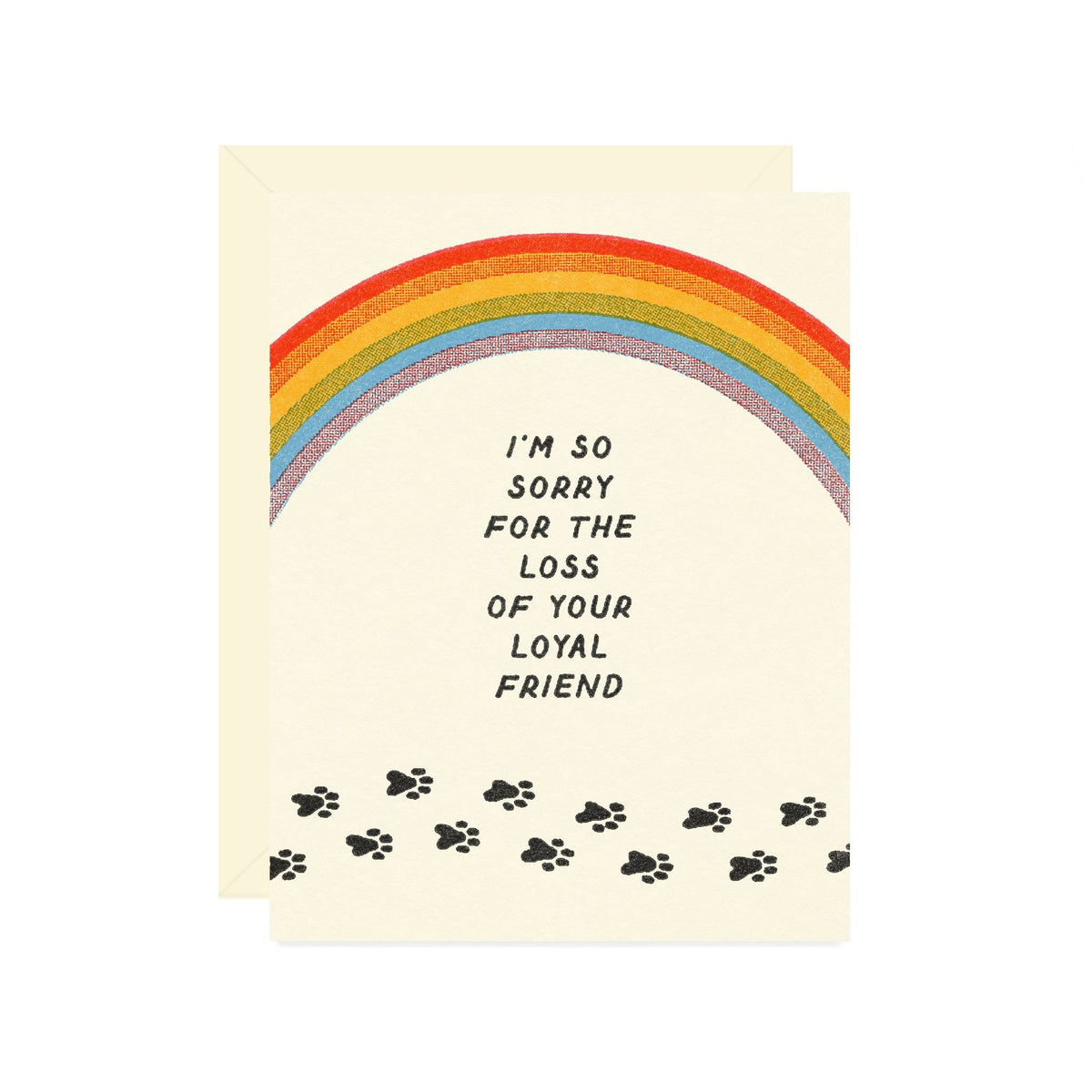 Rainbow Bridge Pet Sympathy card