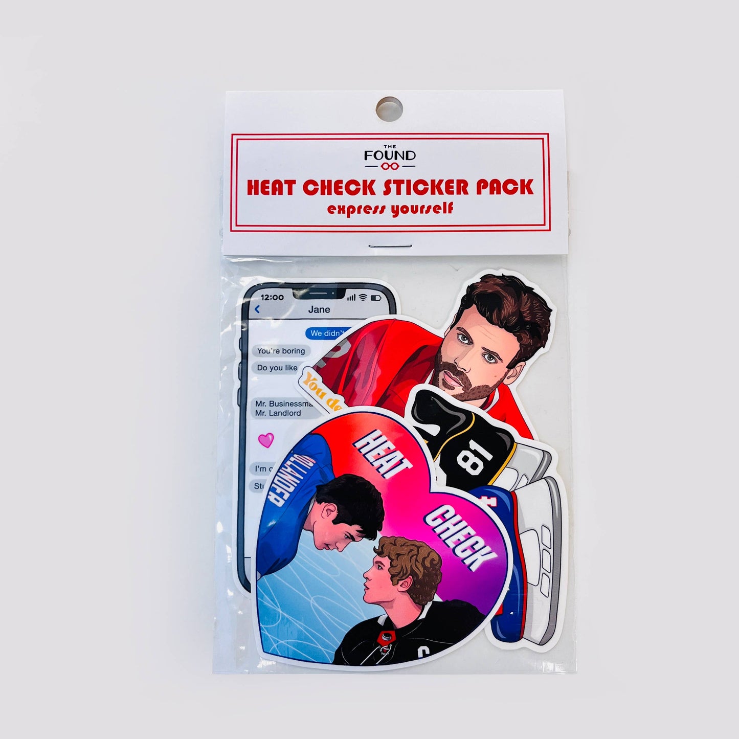 Heated Rivalry Heat Check Sticker Pack
