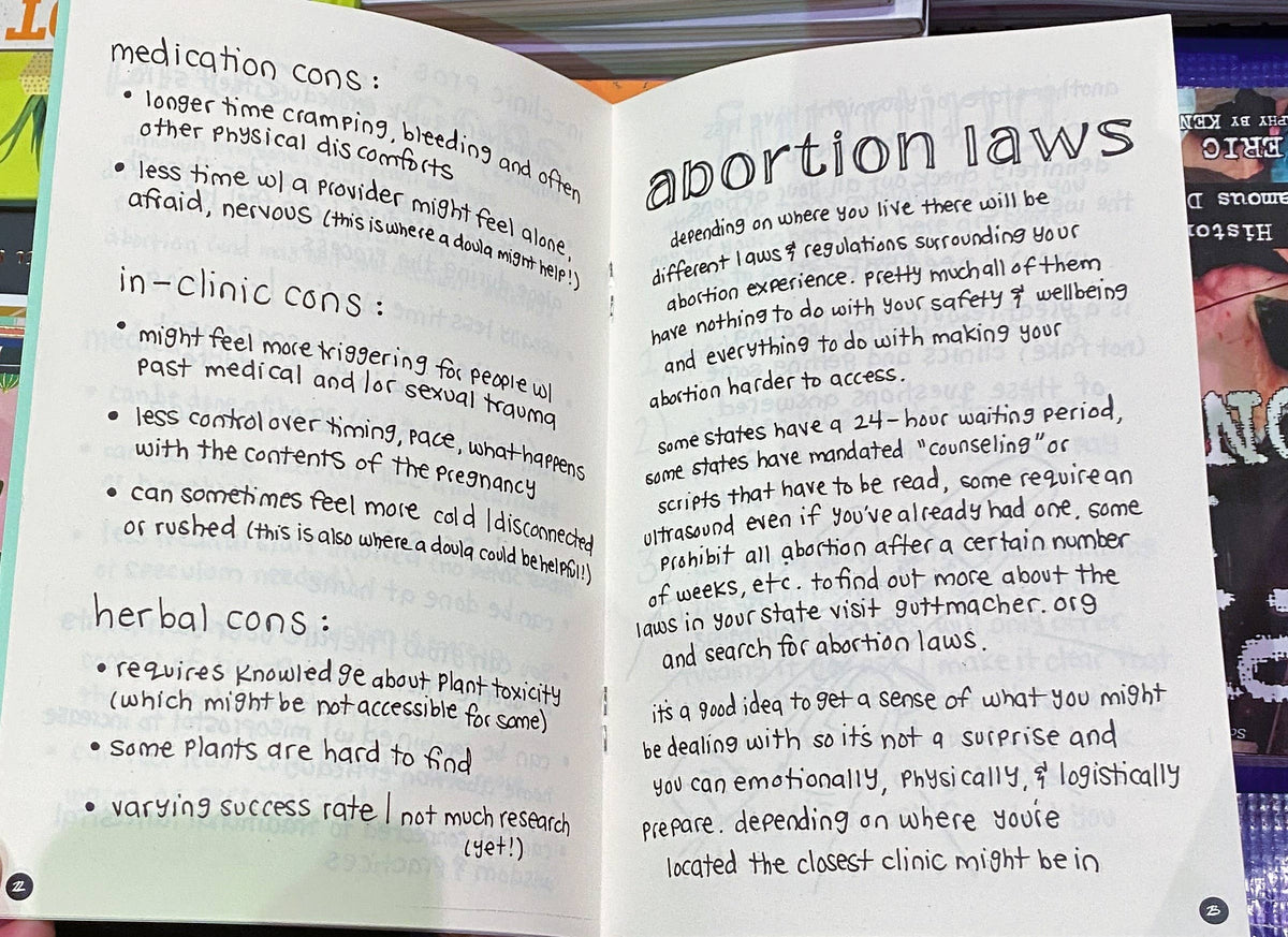I Deserve Good Things: Guide to Abortion Support Zine