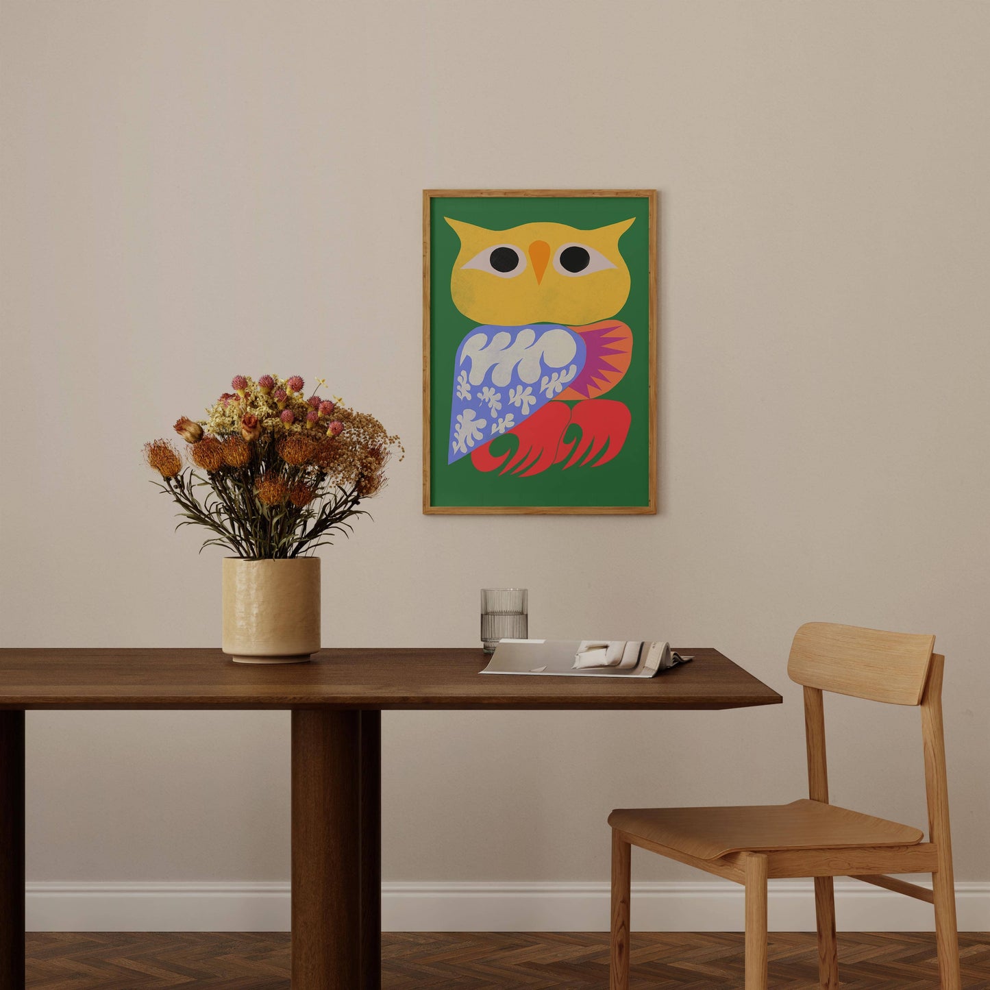 Colorful Owl print