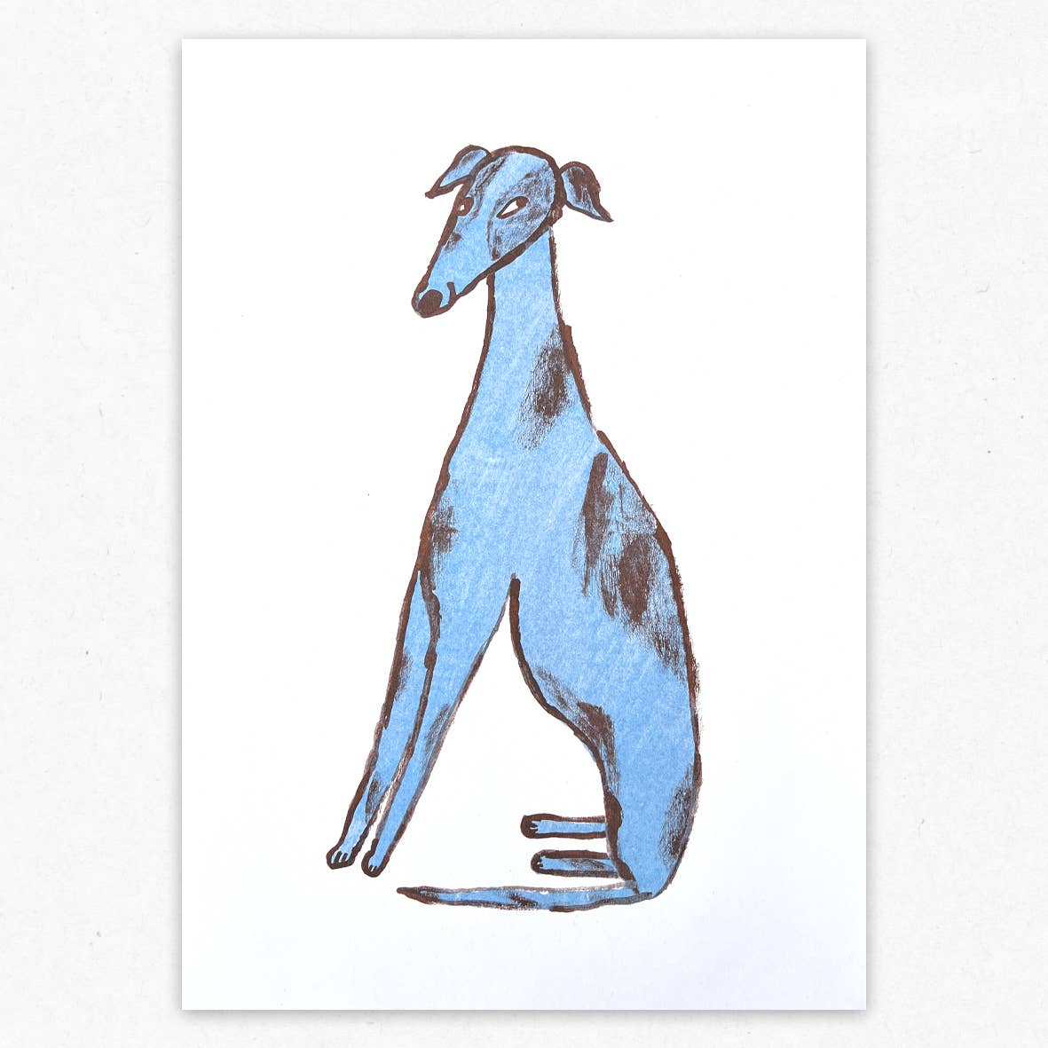Blue Dog print