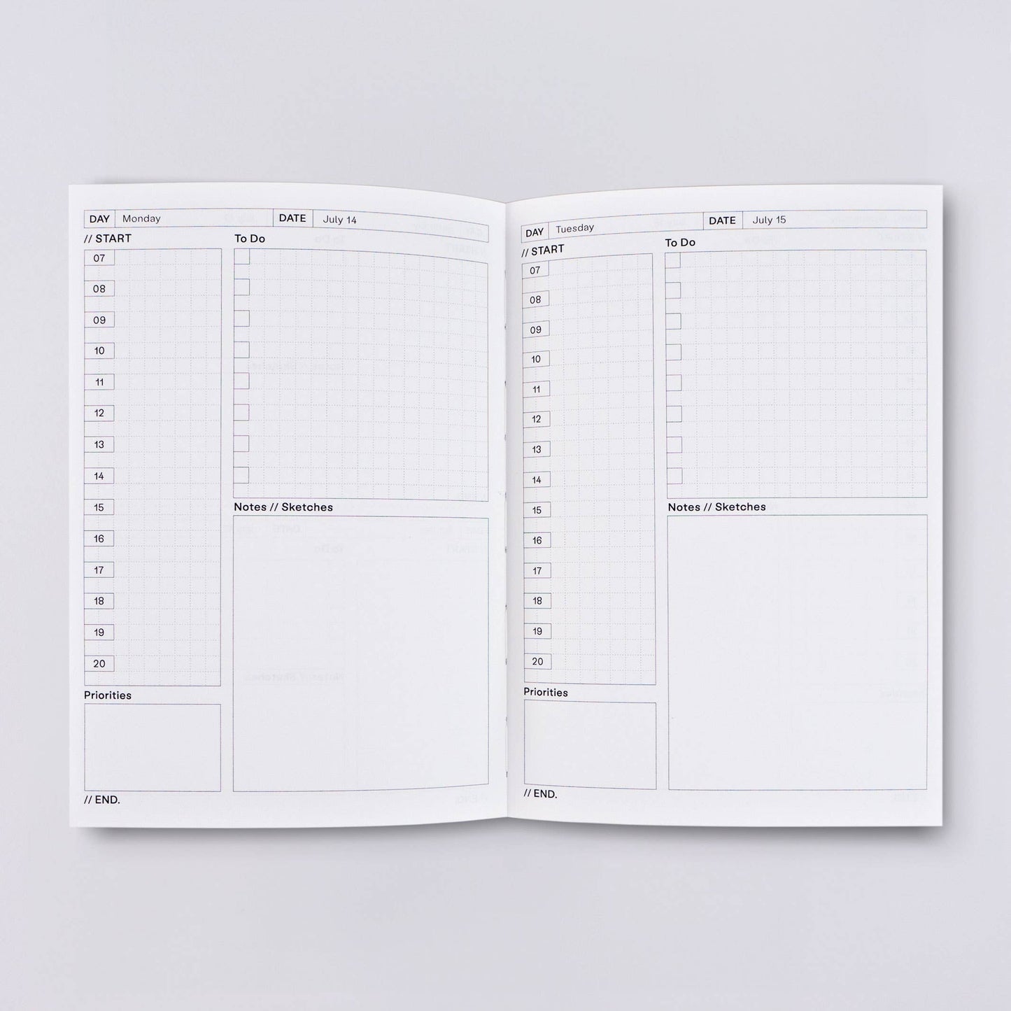 2025 Hinoki Dated Daily Planner Book