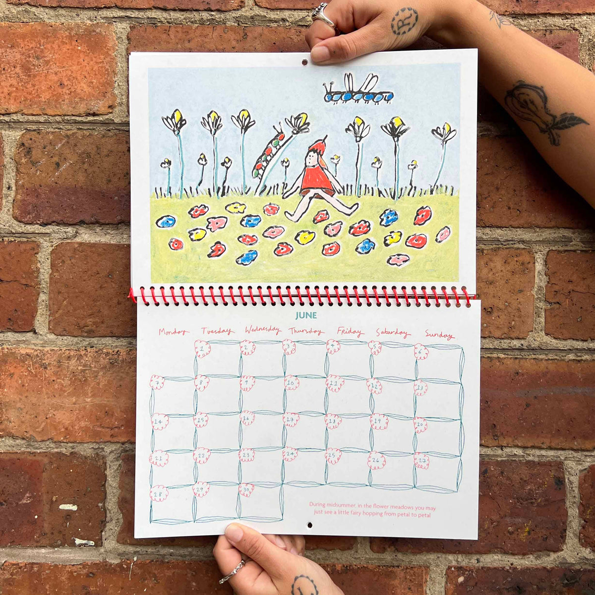 2027 Risograph Illustrated Wall Calendar