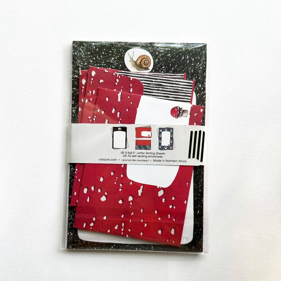 Mushroom Snail Mail Stationery Set