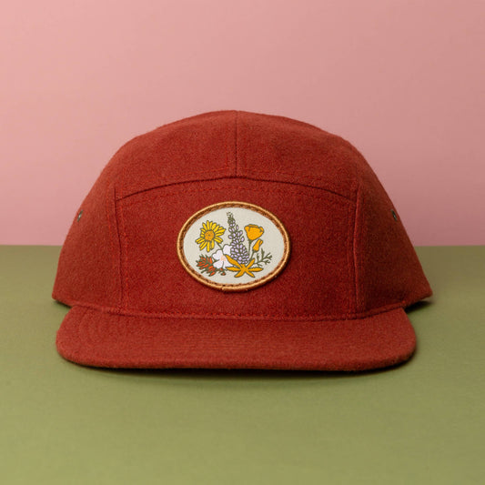 Rust Wild Flowers Hat