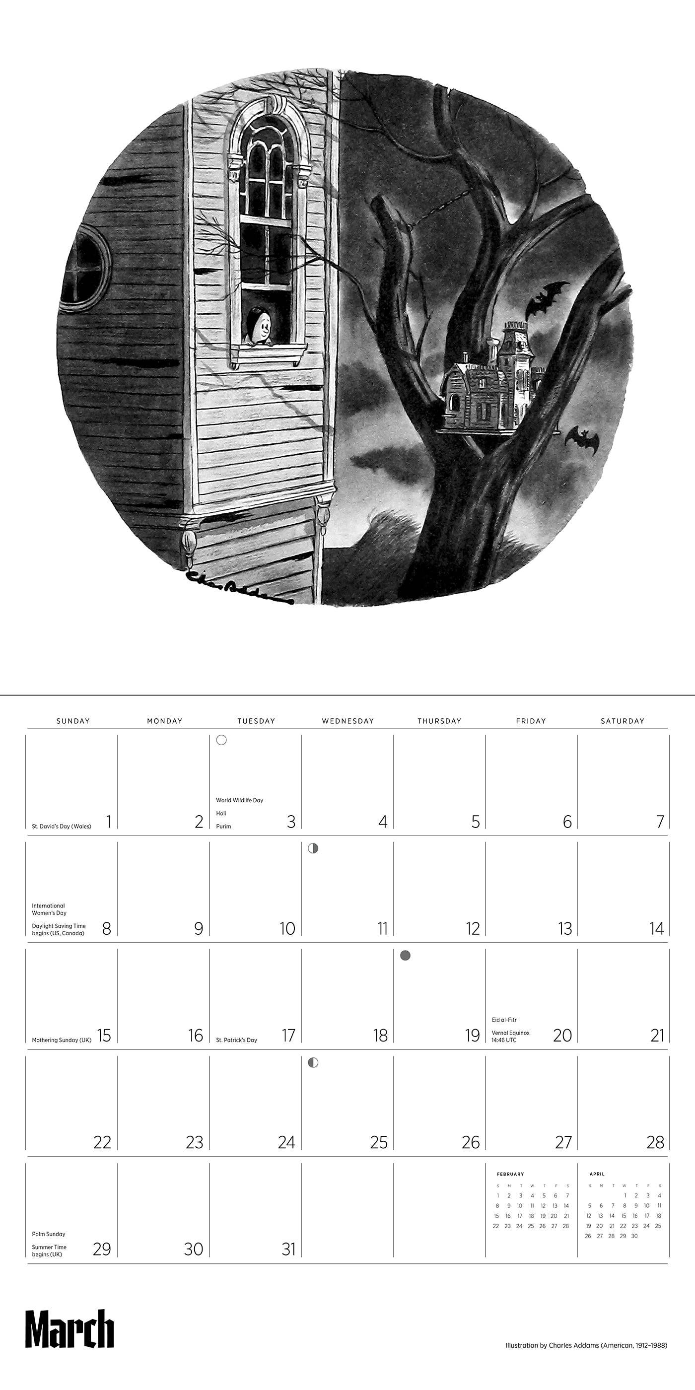2026 The Addams Family Wall Calendar