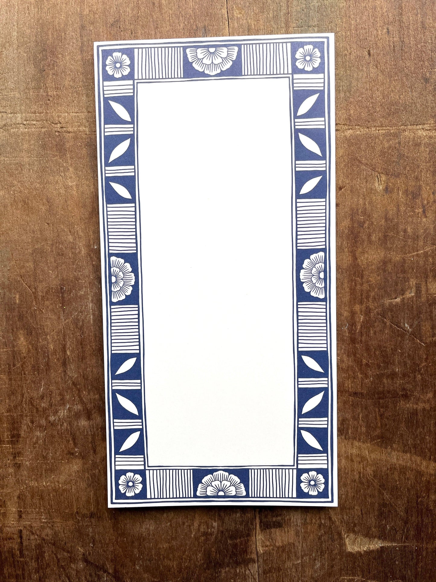 Blue Ceramic Motif Market Pad